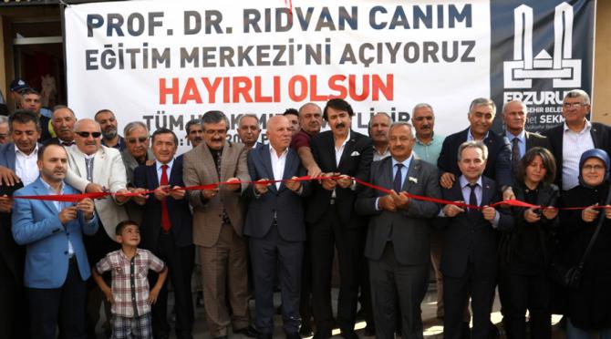Prof. Dr. Rıdvan Canım’ın adı eğitim merkezine verildi