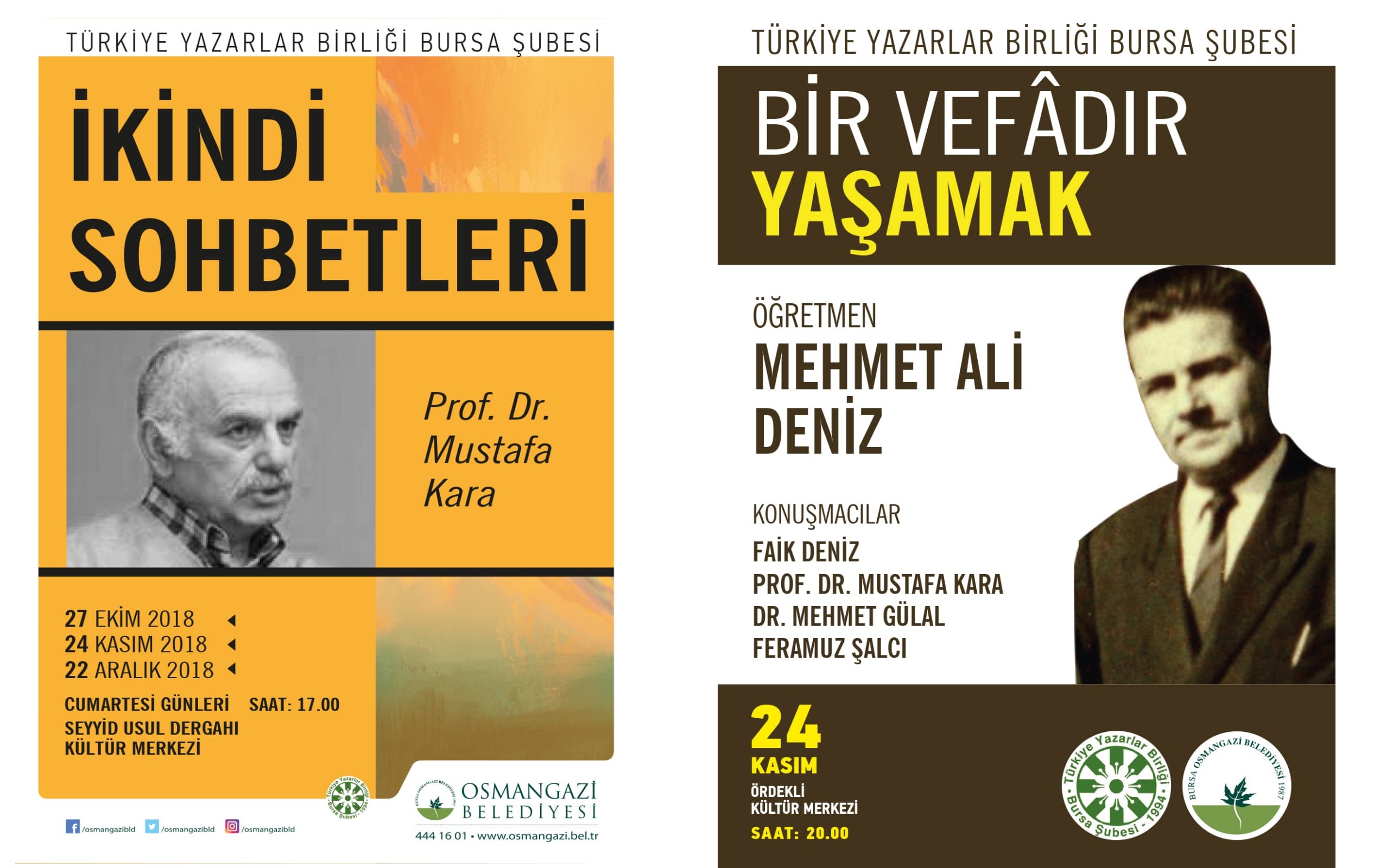 TYB Bursa Şubesinde Bir Günde İki Program