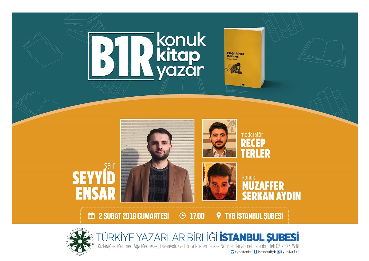 B1R Konuk-Kitap-Yazar Programı TYB İstanbul’da Başlıyor!