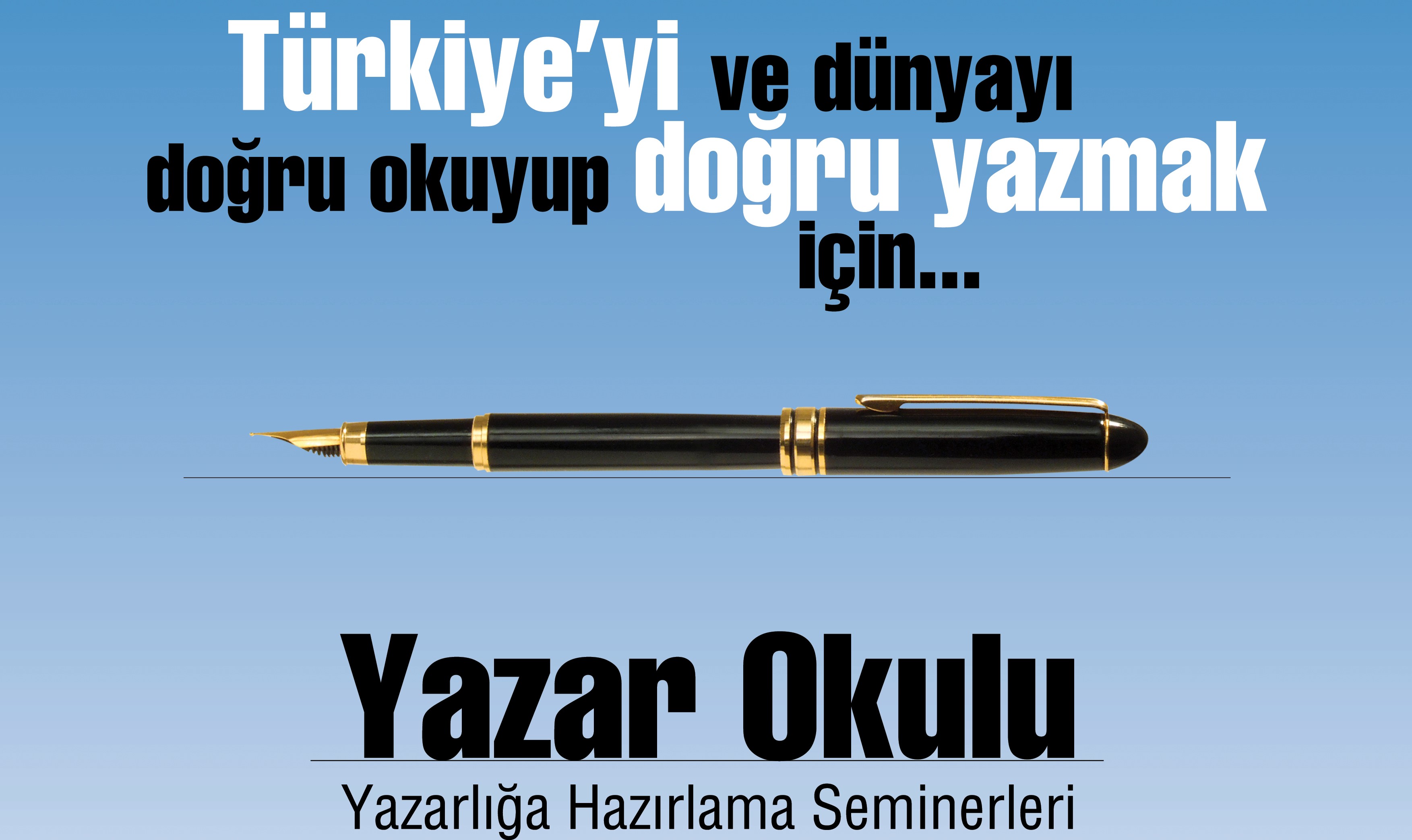 Yazar Okulu: Bir TYB markası! Bugün Başlıyor