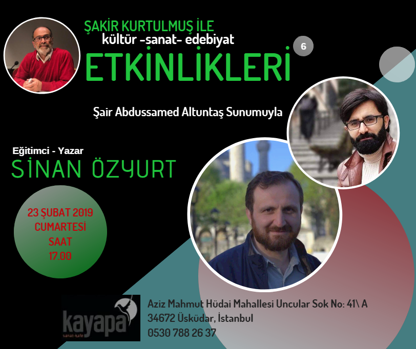 Kayapa Söyleşilerinin Konuğu Sinan Özyurt