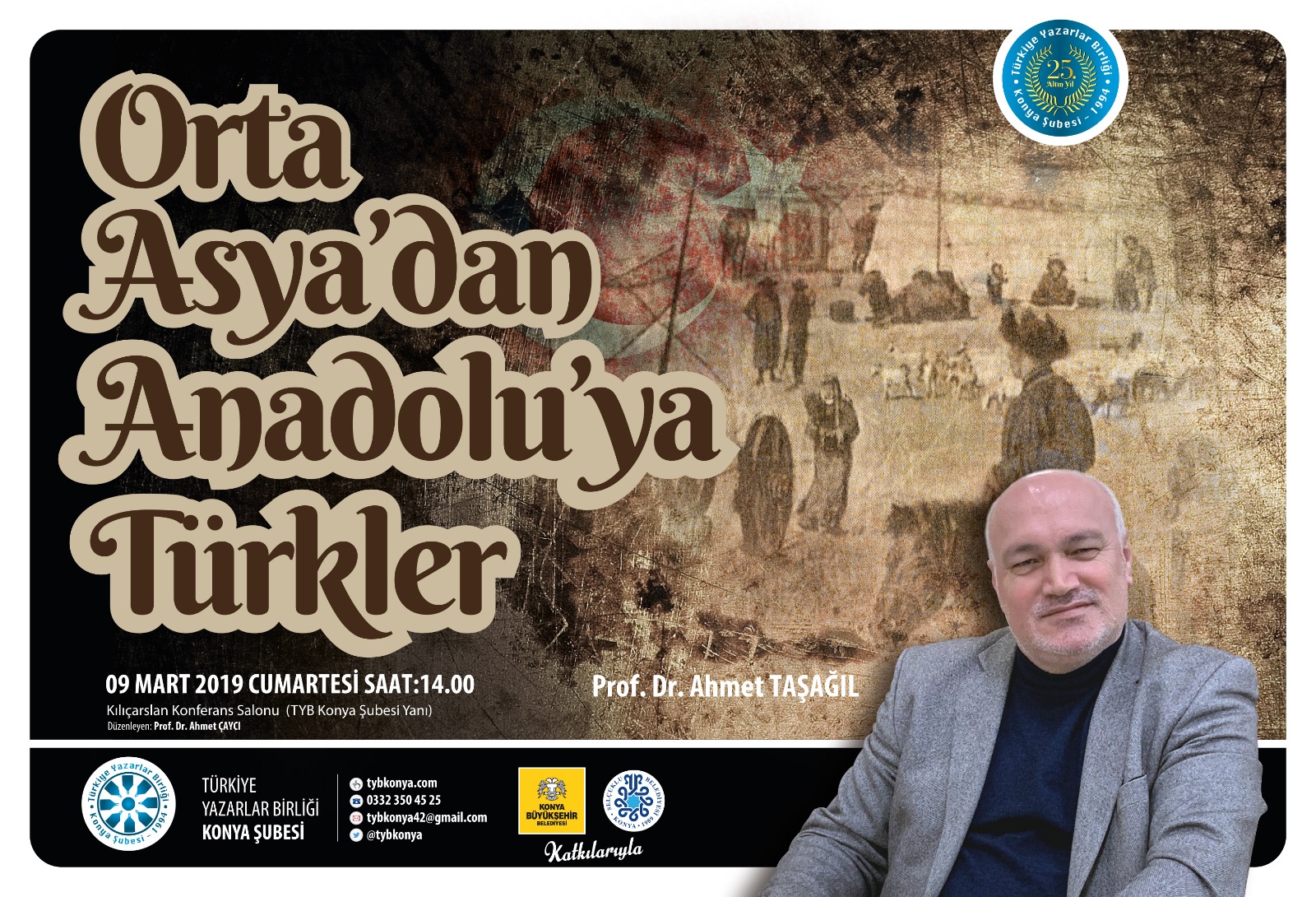Konya Şubesinde Orta Asya'dan Anadolu'ya Türkler söyleşisi
