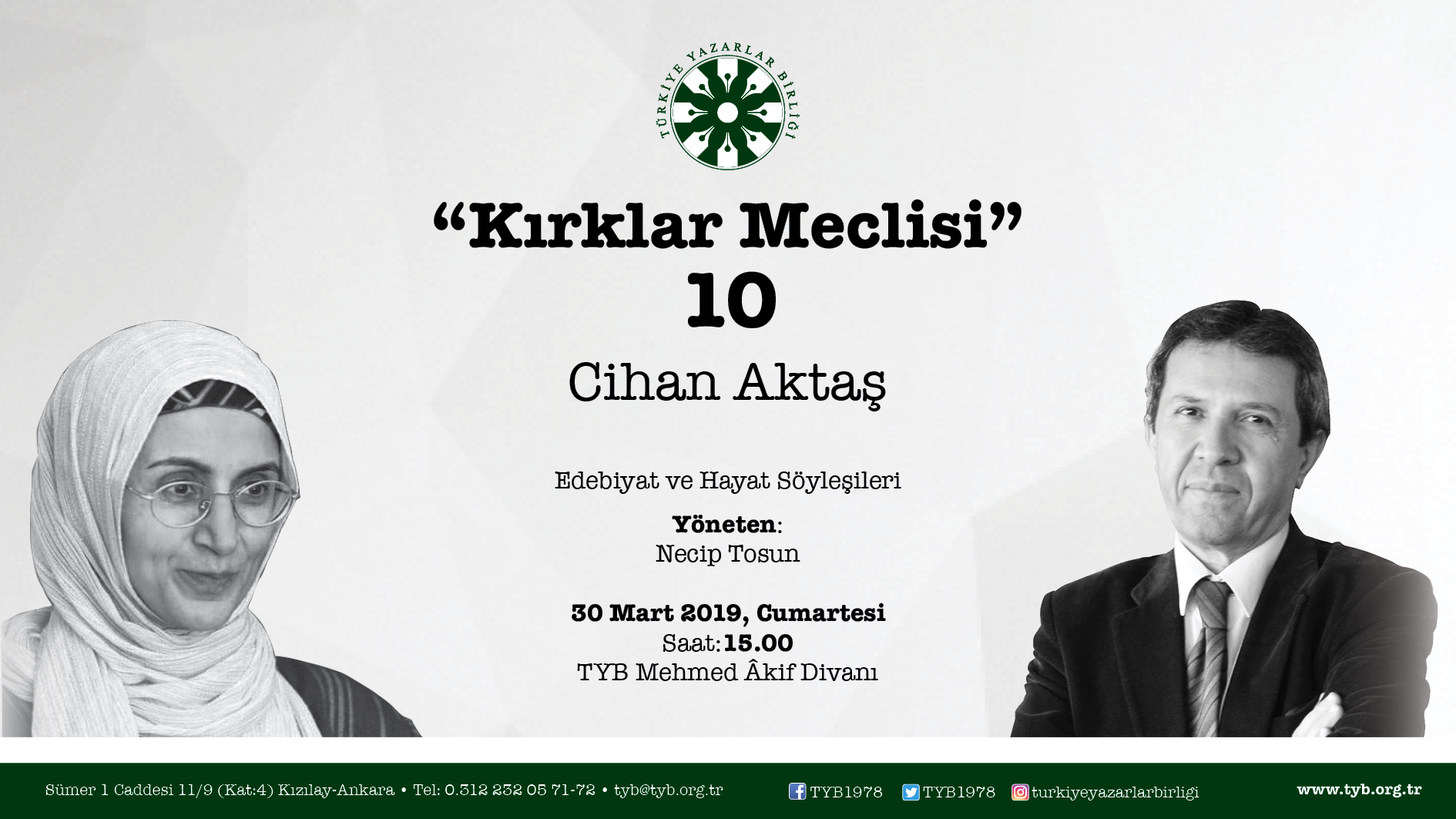 Cihan Aktaş “Kırklar Meclisi”ne Konuk Olacak