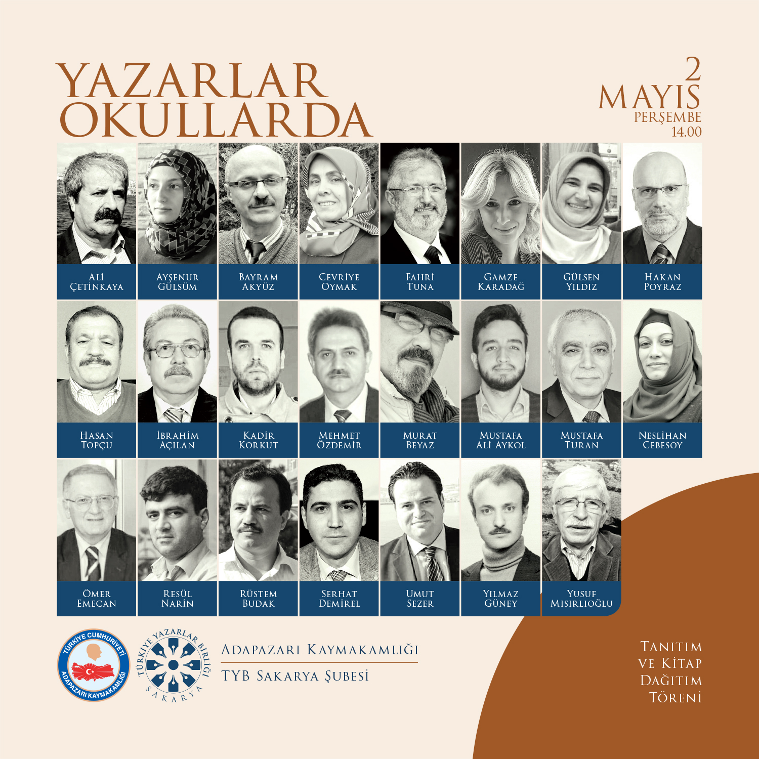 Sakaryalı yazarlar öğrencilerle buluşacak