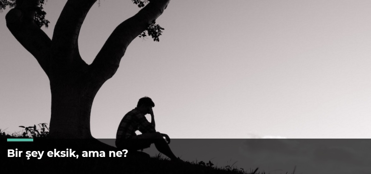 Bir şey eksik, ama ne?