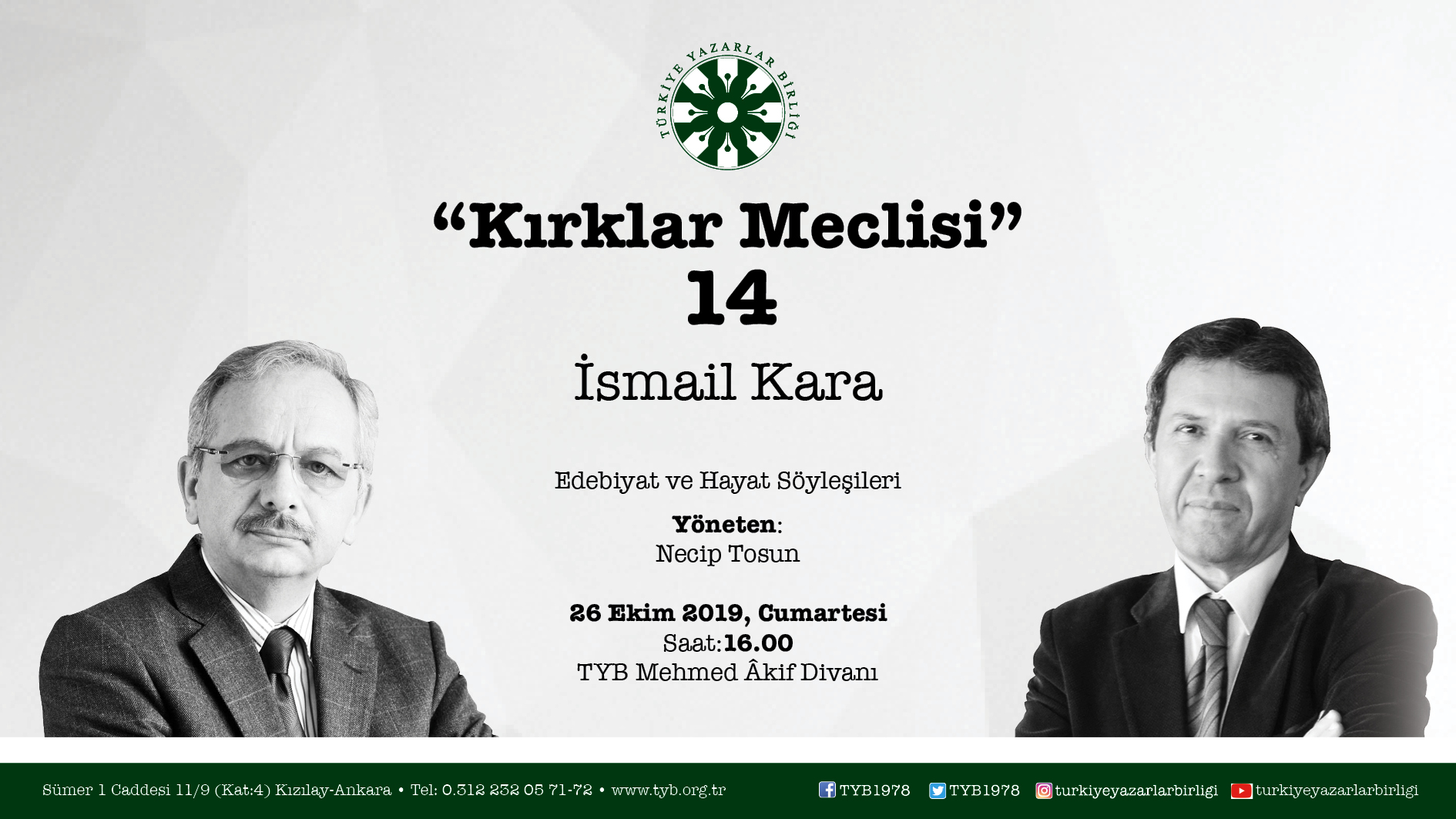 İsmail Kara, Bugün “Kırklar Meclisi”ne Konuk Olacak