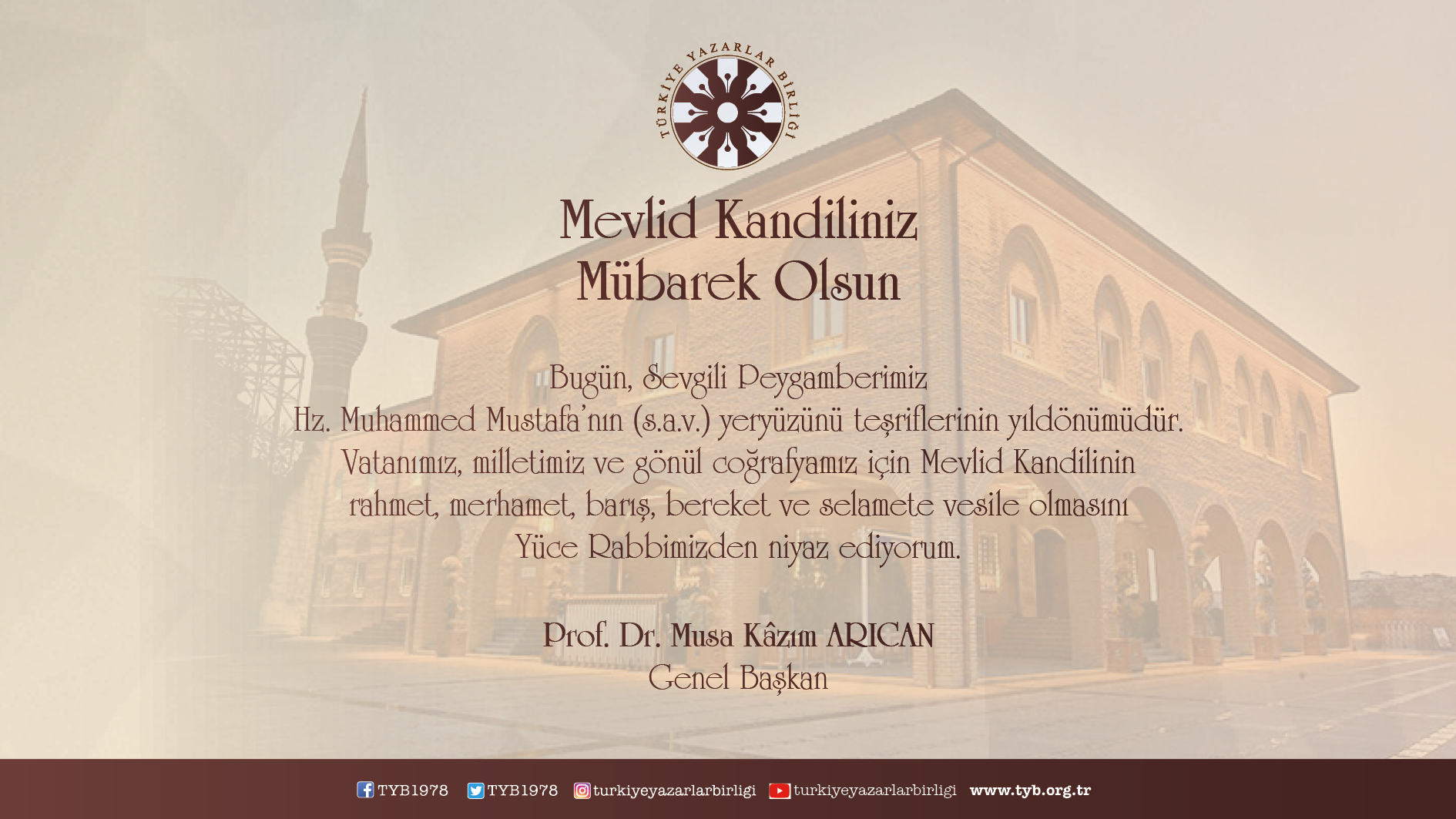 Mevlid Kandiliniz Mübarek Olsun