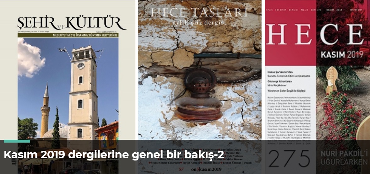 Kasım 2019 dergilerine genel bir bakış-2