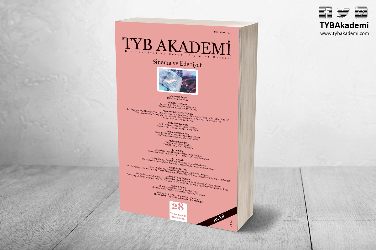 TYB Akademi Dergisinin Sinema ve Edebiyat Sayısı Çıktı