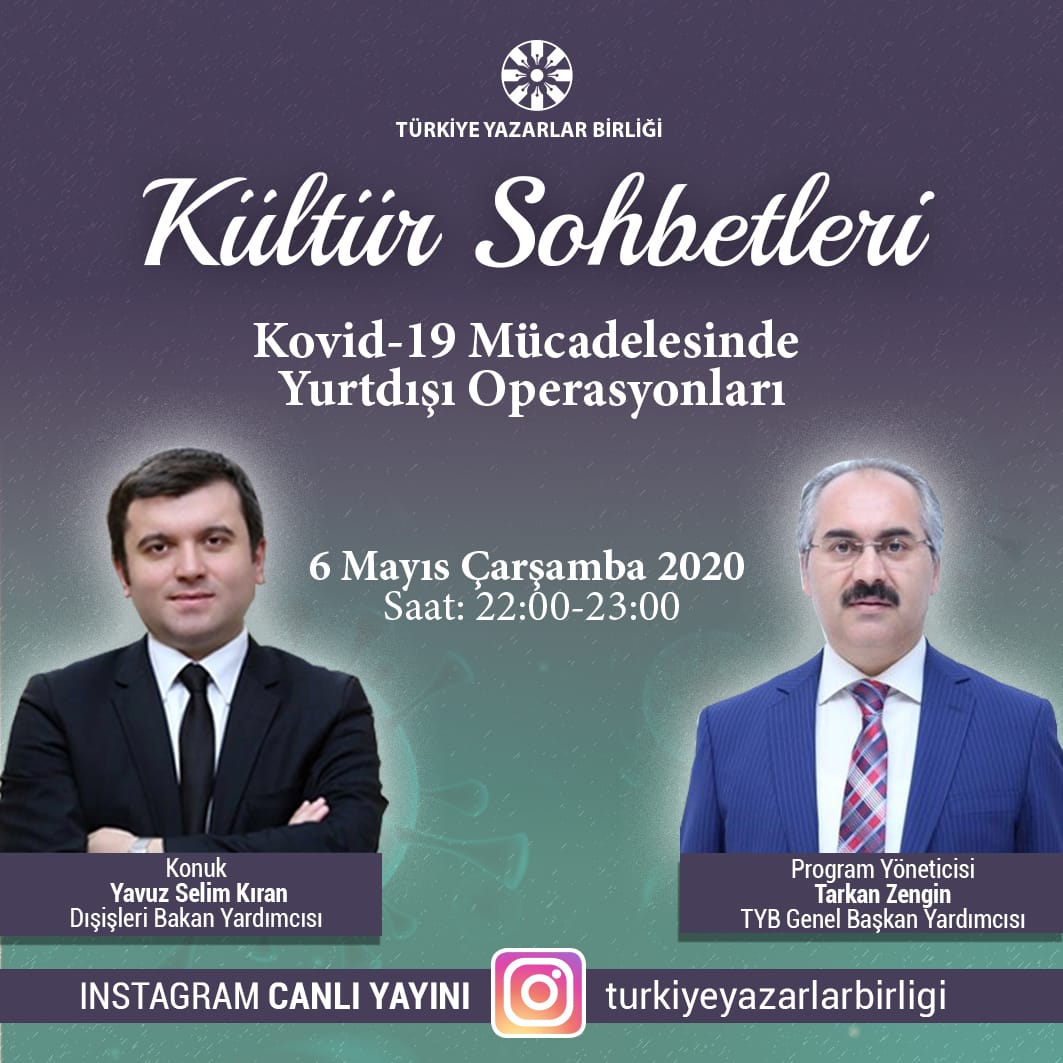 Dışişleri Bakan Yardımcısı Kıran, Kültür Sohbetlerinin Konuğu Olacak