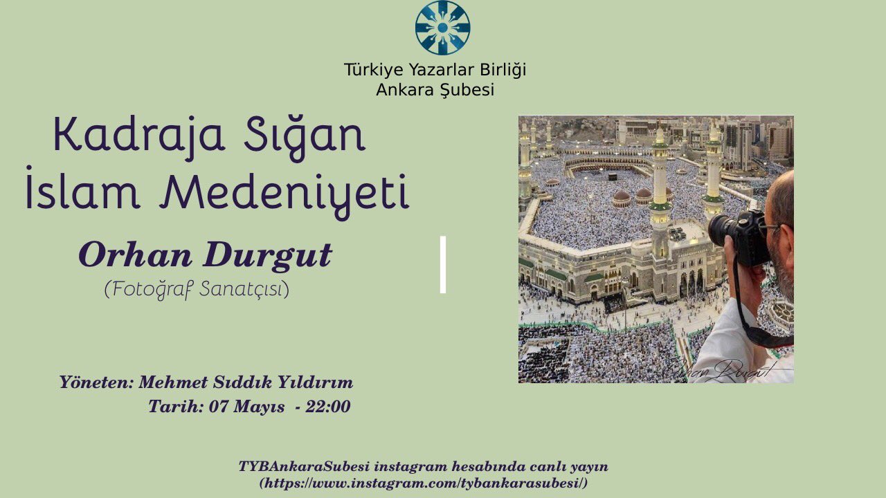 TYB Ankara Şubede Fotoğraf Sanatçılığı Konuşulacak