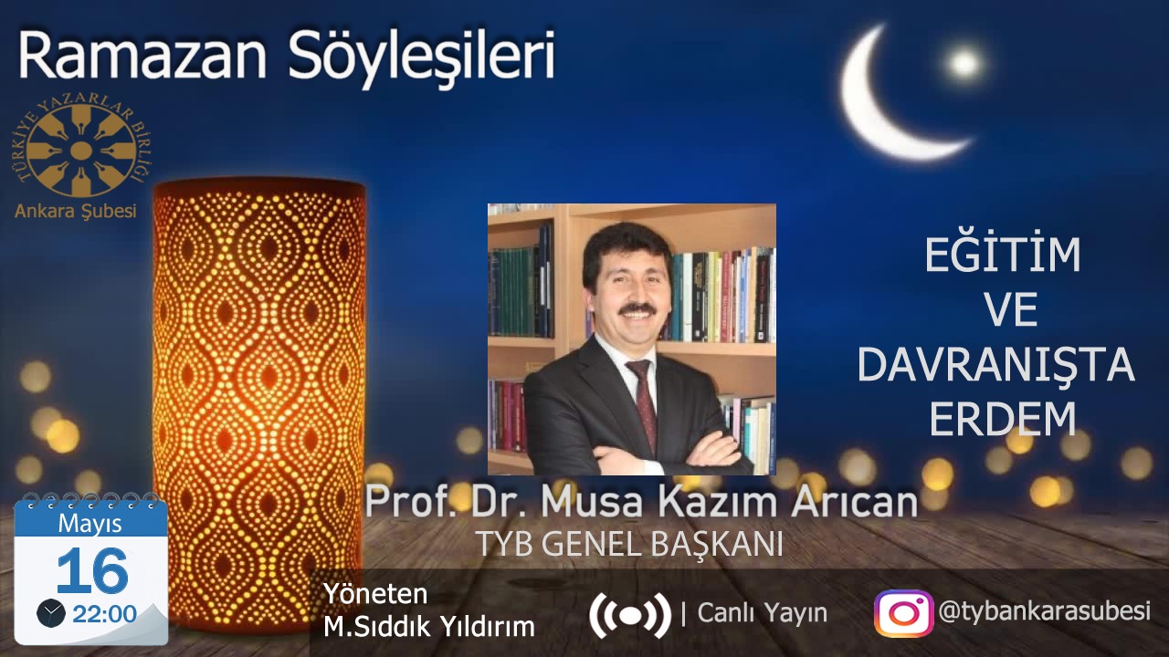 Başkan Arıcan "Eğitim ve Davranışta Erdem”i anlatacak