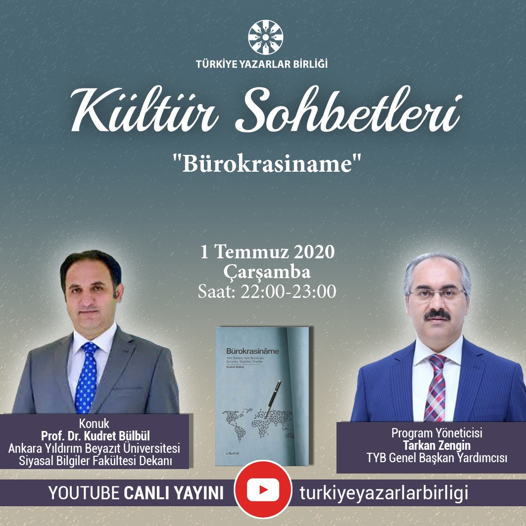 Prof. Dr. Kudret Bülbül "Kültür Sohbetleri"ne Konuk Olacak