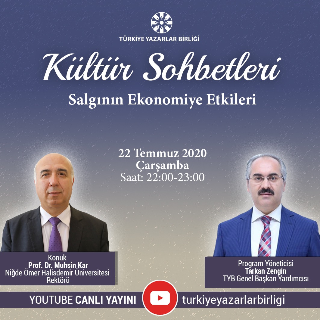 Prof. Dr. Muhsin Kar "Kültür Sohbetleri"ne Konuk Olacak