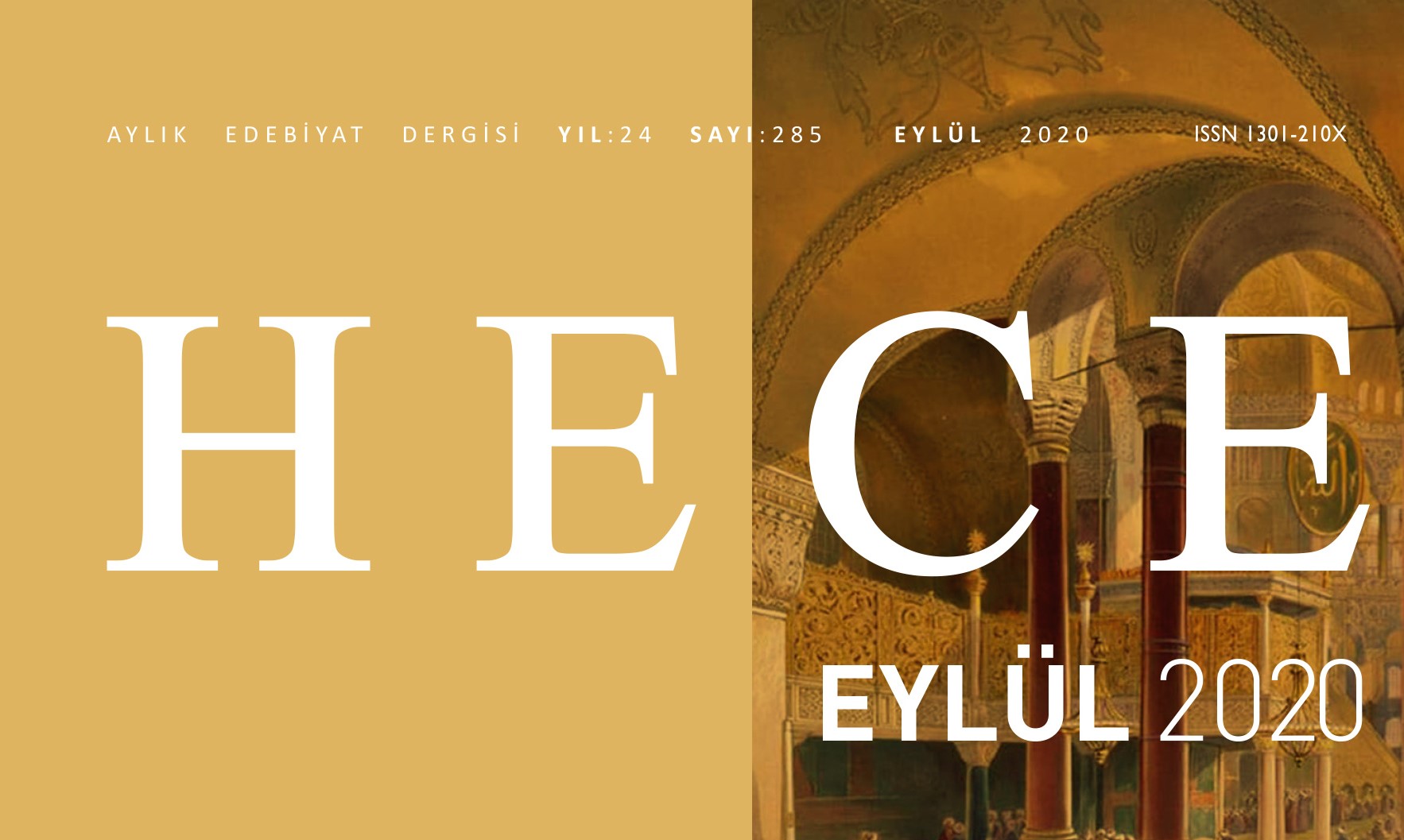 Hece 285 Eylül 2020 Sayısı İçerik Bilgisi