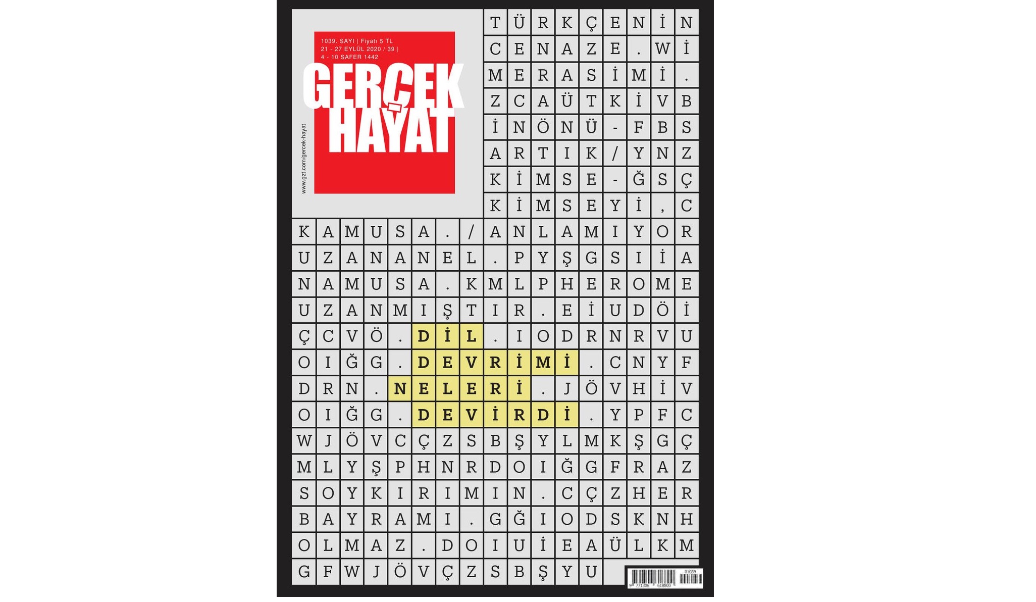 Gerçek Hayat’tan Dil Devrimi Özel sayısı
