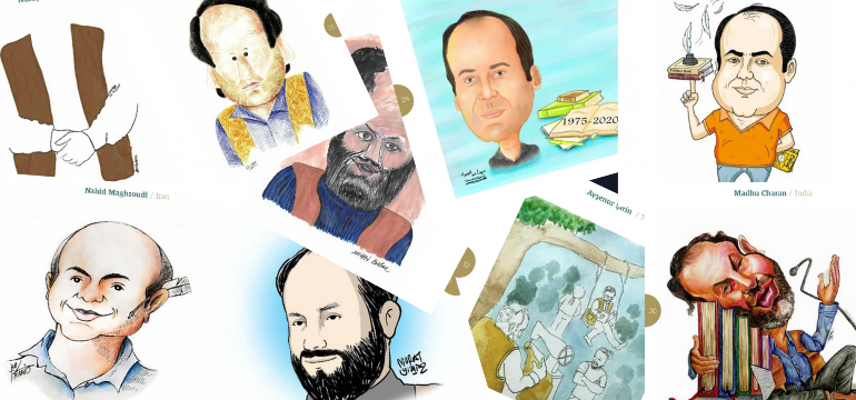 Dünya Karikatürcüler Birliği (UWC) Asım Gültekin’i Çizdi