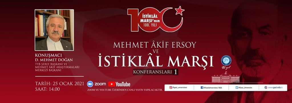 D. Mehmet Doğan, Âkif ve İstiklâl Marşı Konferansı Verecek