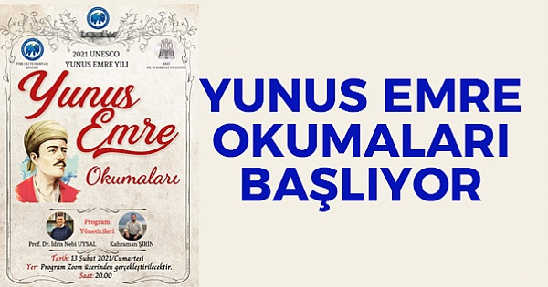 Yunus Emre Okumaları Başlıyor