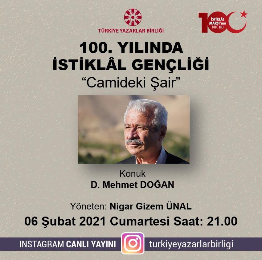 D. Mehmet Doğan Camideki Şair Mehmed Akif’i anlatacak