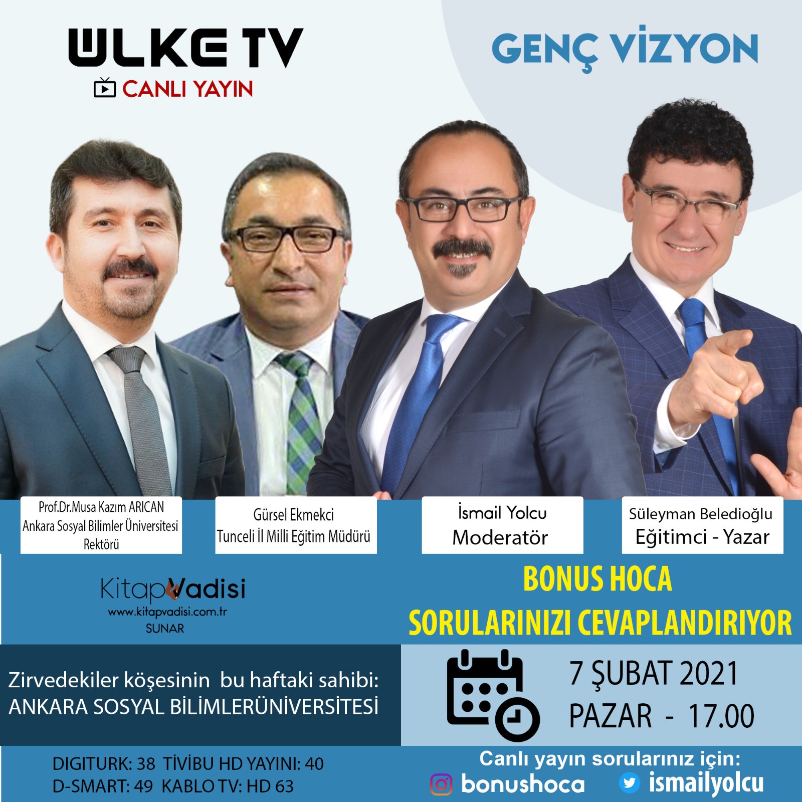 Genel Başkan Arıcan, Ülke TV'de Konuşacak