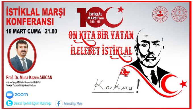 “On Kıta Bir Vatan İlelebet İstikbal”