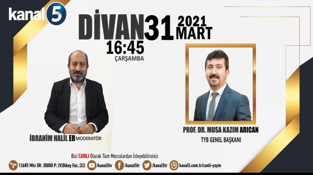 Başkan Arıcan Kanal5’de konuşacak