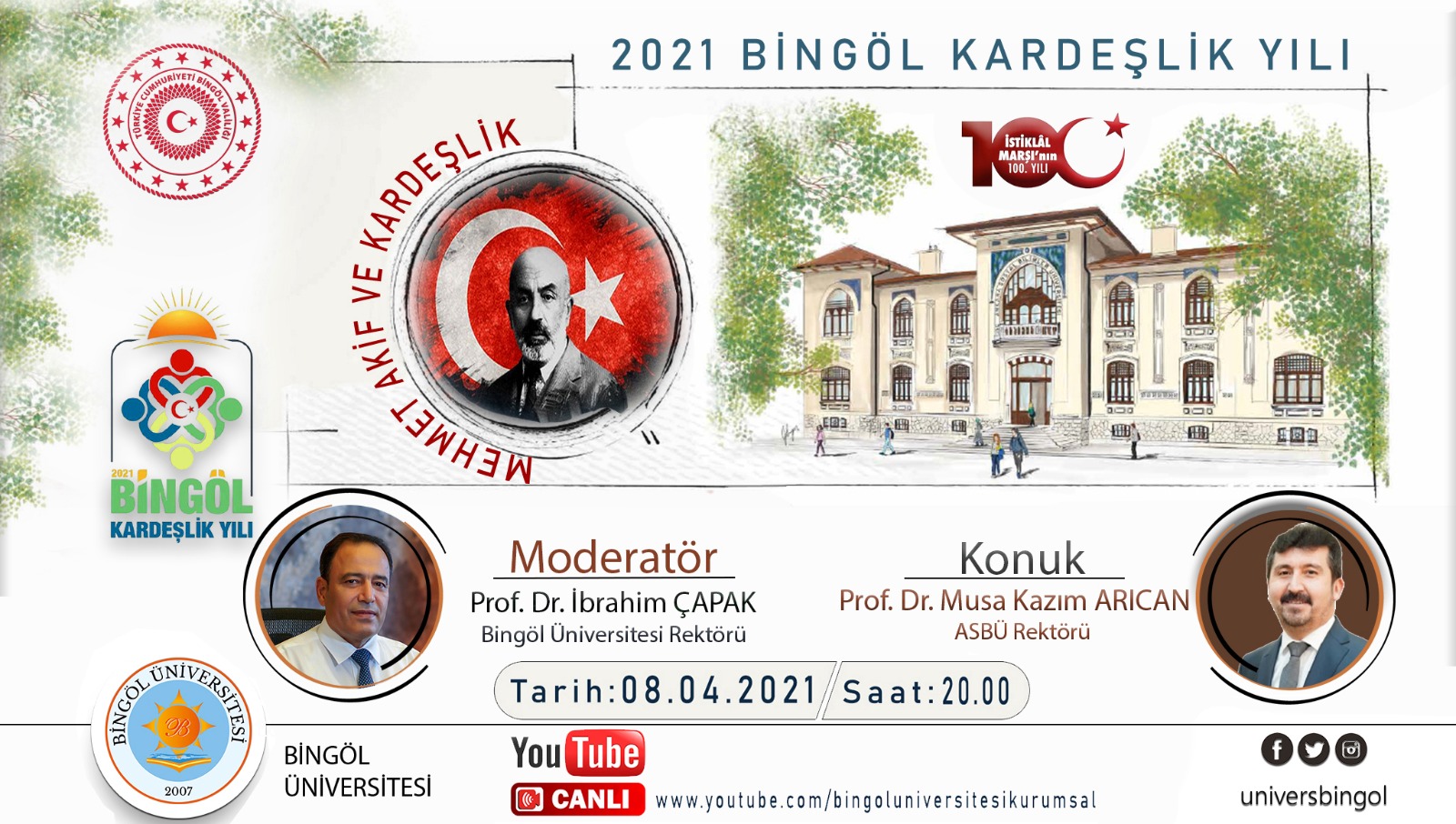 Başkan Arıcan, Âkif ve Kardeşliği Anlatacak