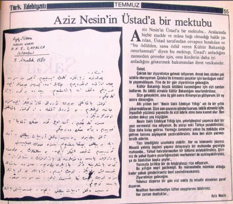 Necip Fazıl – Aziz Nesin İlişkisi