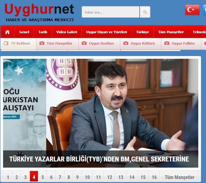 TÜRKİYE YAZARLAR BİRLİĞİ(TYB)’NDEN BM,GENEL SEKRETERİNE DOĞU TÜRKİSTAN MEKTUBU