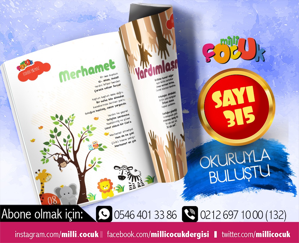 Milli Çocuk’ un 315.Sayısı Çıktı