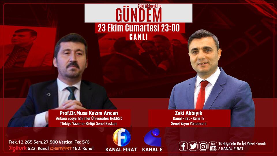 Genel Başkan Arıcan "Zeki Akbıyık ile Gündem" programına konuk oldu