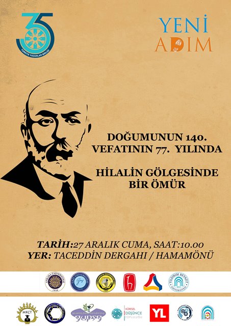 İstiklâl Marşı şairi Mehmed Âkif  Taceddin Dergâhı’nda anılıyor