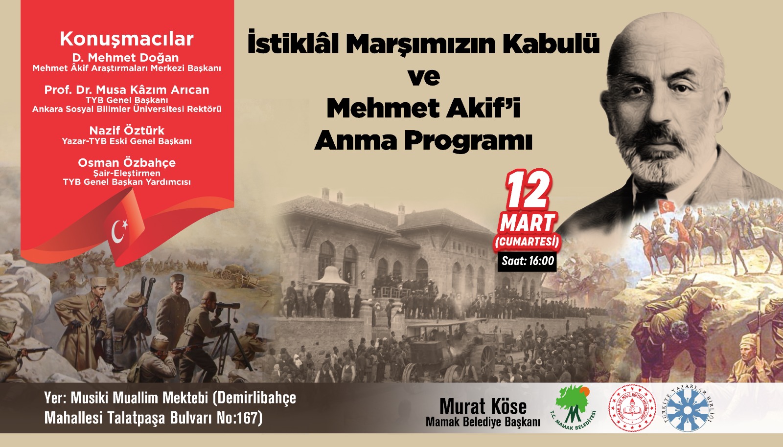 İstiklâl Marşı'nın Kabulü ve Mehmet Âkif’i Anma Programı