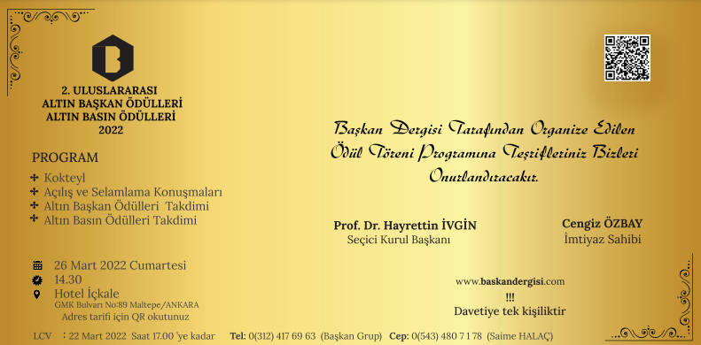 Genel Başkan Arıcan’a “Altın Başkan” ödülü