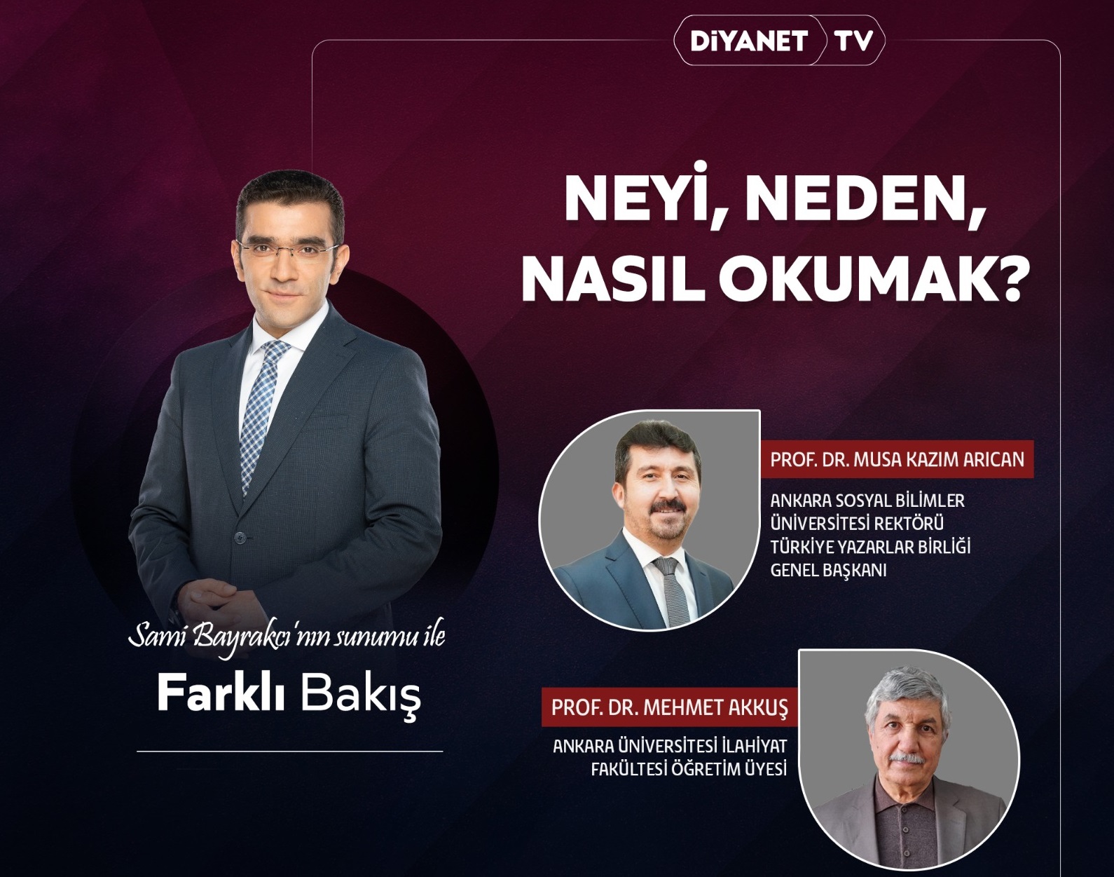 Genel Başkan Arıcan Diyanet TV de konuşacak