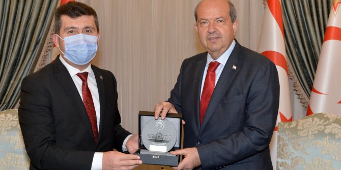 Prof. Dr. Arıcan KKTC Cumhurbaşkanı Ersin Tatar’ı ziyaret etti