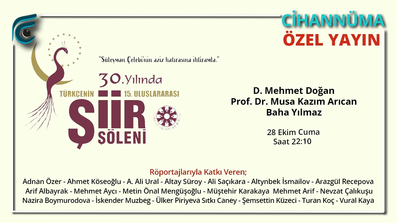 “Türkçenin 15. Büyük Şiir Şöleni” değerlendirmesi yapılacak