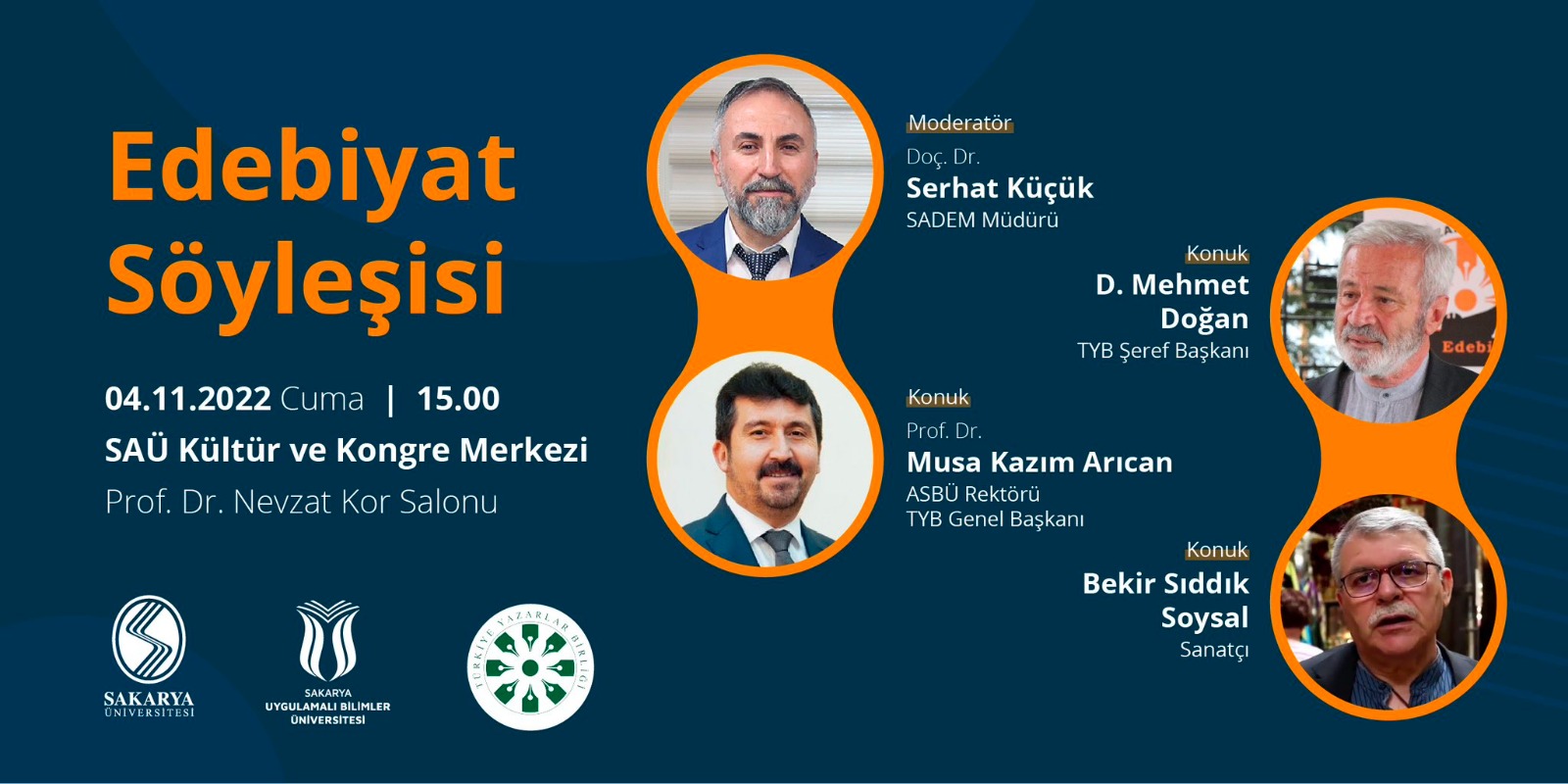 Sakarya’da edebiyat ve şiir söyleşileri yapılacak