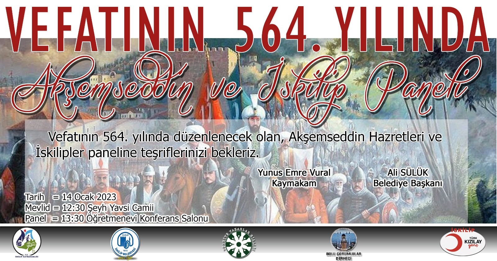 Akşemseddin Vefatının 564. Yılında İskilip’te yad edilecek