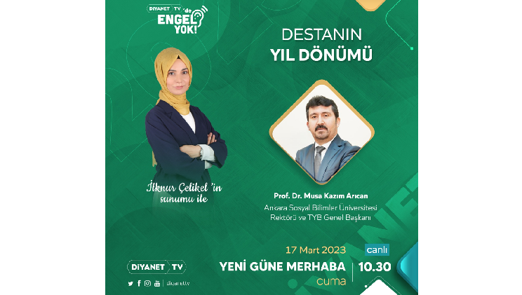 Genel Başkan Arıcan Diyanet TV’de Çanakkale Savaşının önemini anlatacak