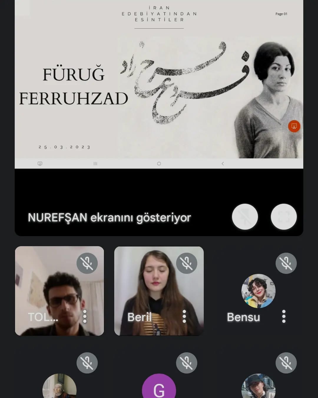 Genç TYB Okul ve Akademi Birimi Aylık Olarak Düzenleyeceği Panellerine 'İran Edebiyatından Esintiler' Çalışmasıyla Başladı!