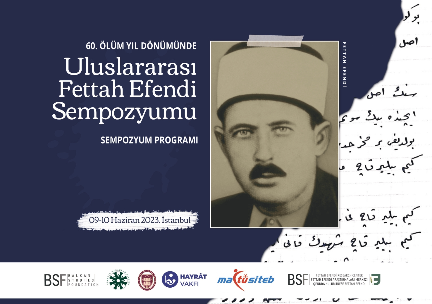 Uluslararası Fettah Efendi Sempozyumu Yarın İstanbul'da Başlıyor