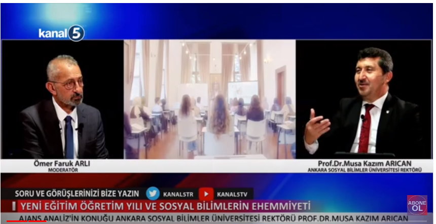 Genel Başkan Arıcan: Sosyal bilimler daha önemli bir konuma gelecek