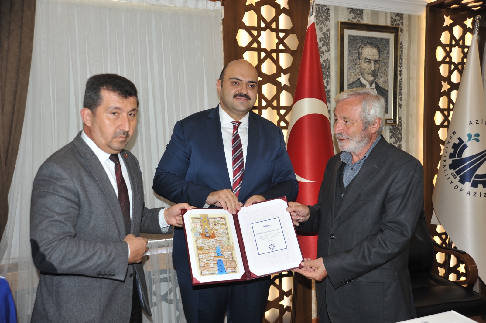 D. Mehmet Doğan Erzurum’da Belediye Başkanlarını ziyaret etti