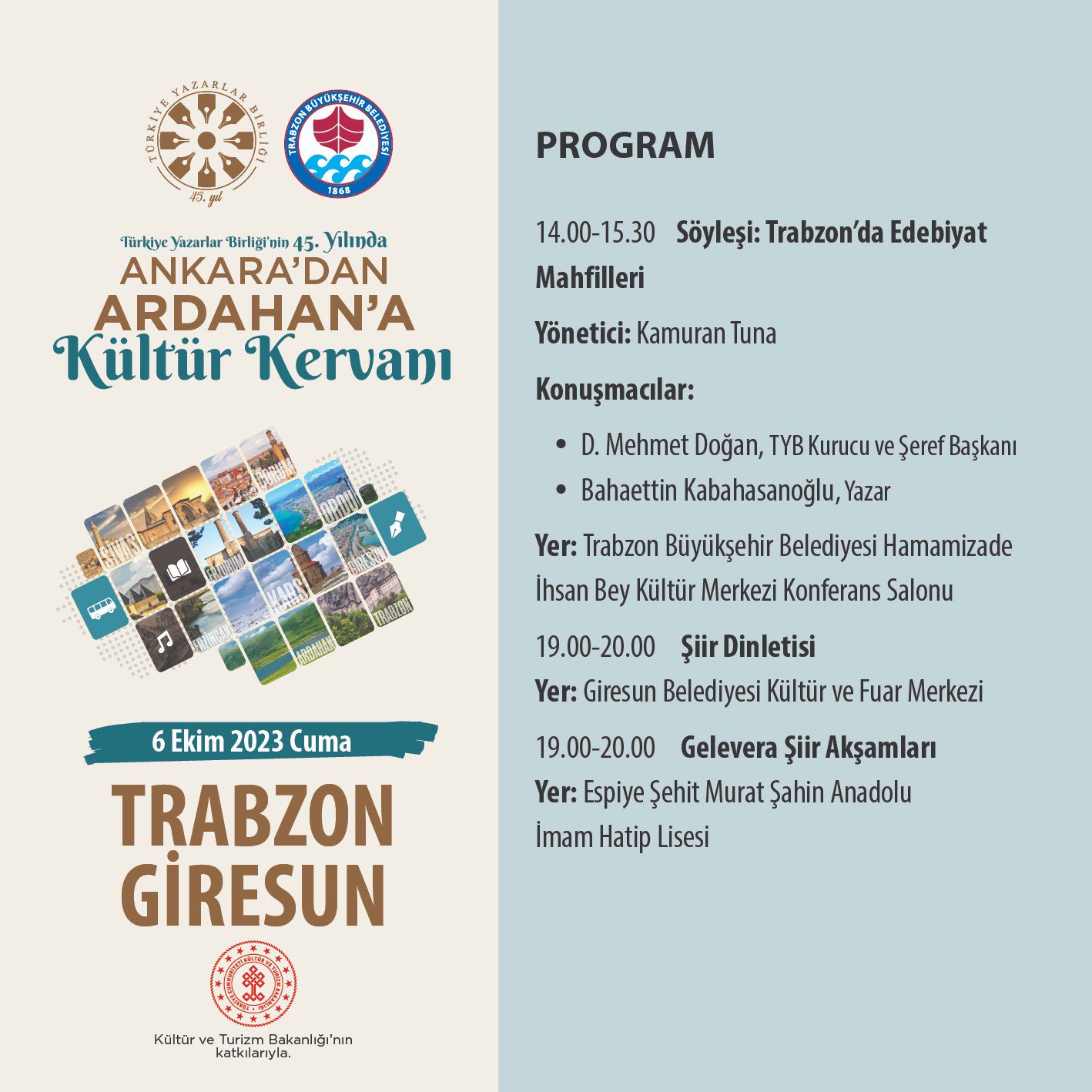 Kültür Kervanı 6. Günün Programı