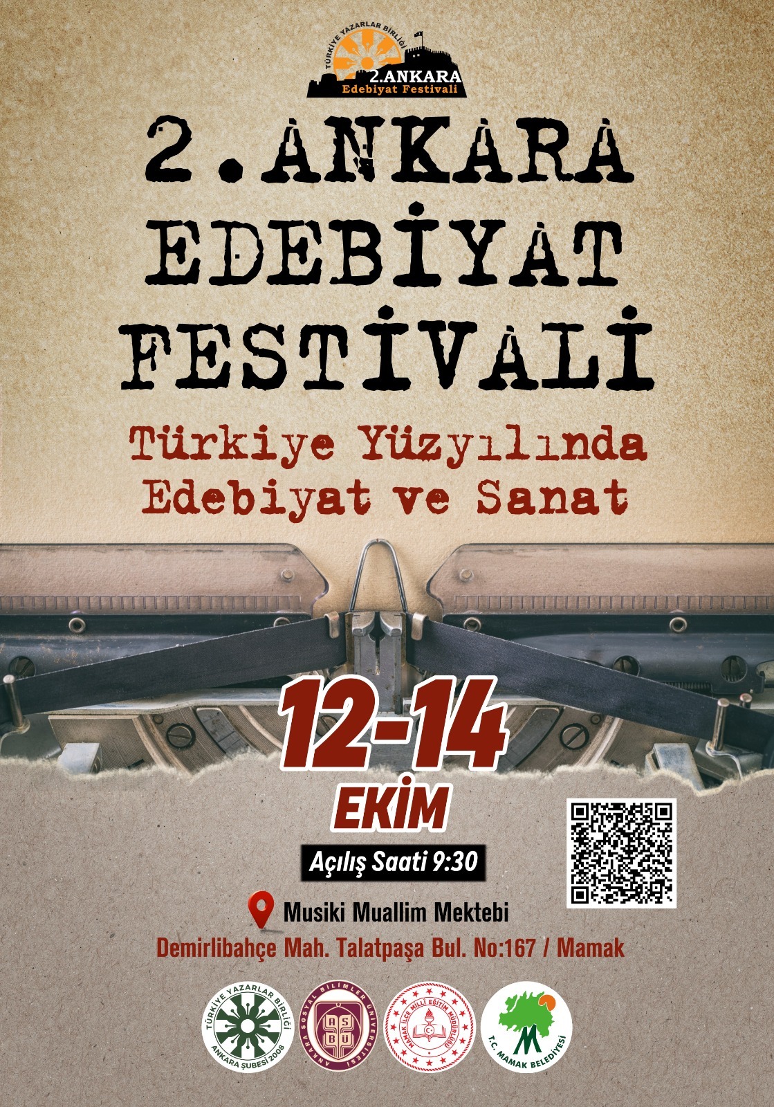 Edebiyat festivali, Mamak Kültür merkezinde devam ediyor