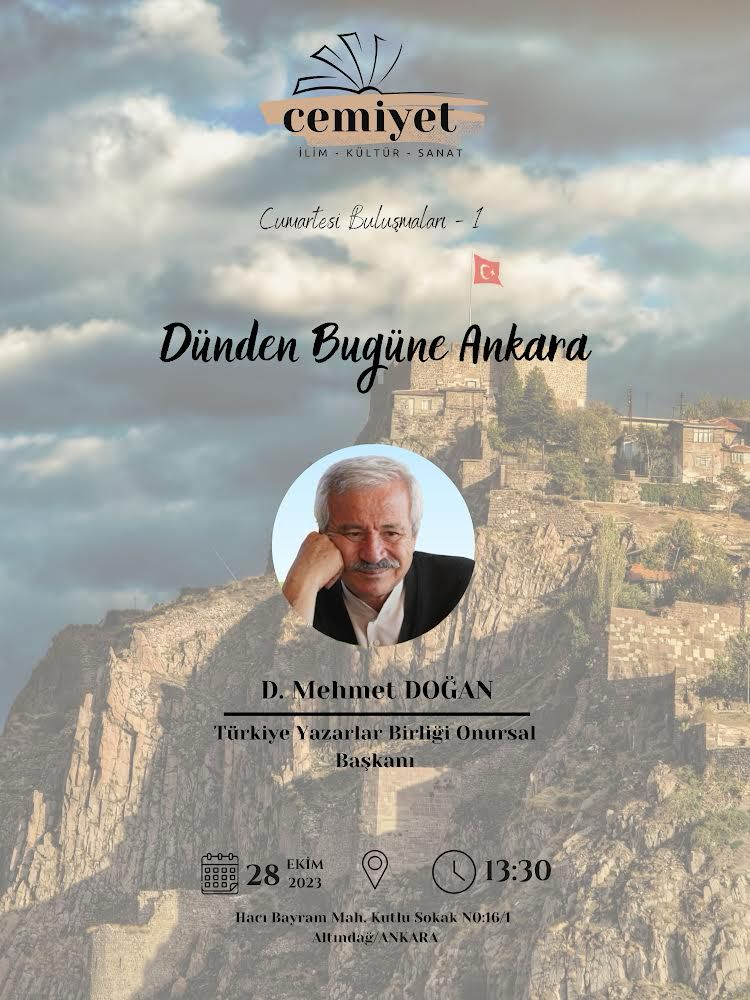 D. Mehmet Doğan "Dünden Bugüne Ankara" yı anlatacak