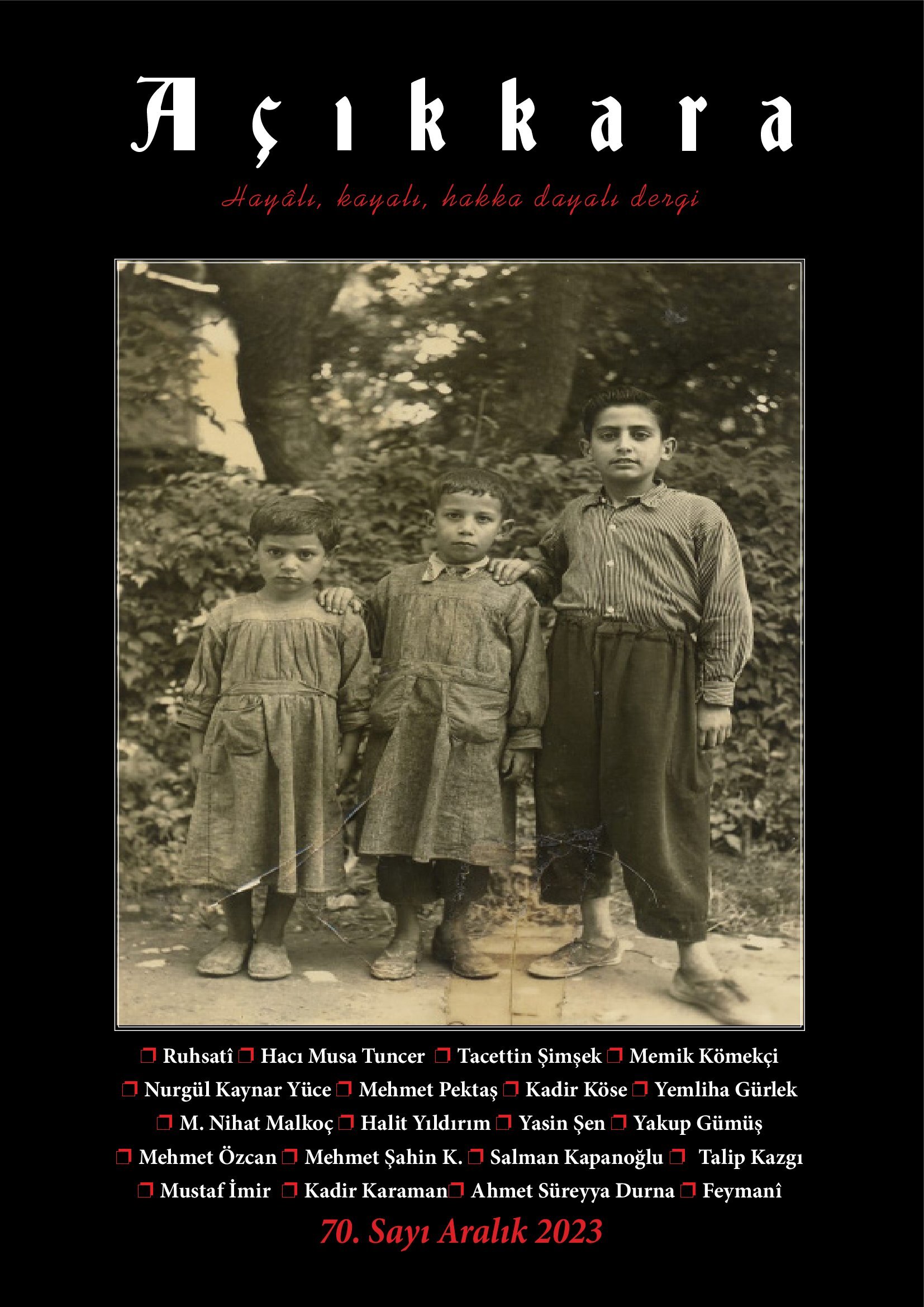 Açıkkara 70 Sayısı Yayımlandı