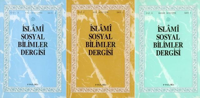 İslami Sosyal Bilimler dergisi vardı 90'larda